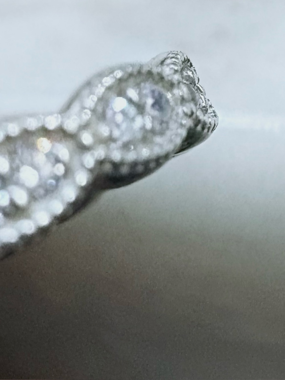 Pandora Sterling Silver 925 ALE Sparkling Leaves CZ Stacker Sz 8/8.5 FIRM - Picture 10 of 11